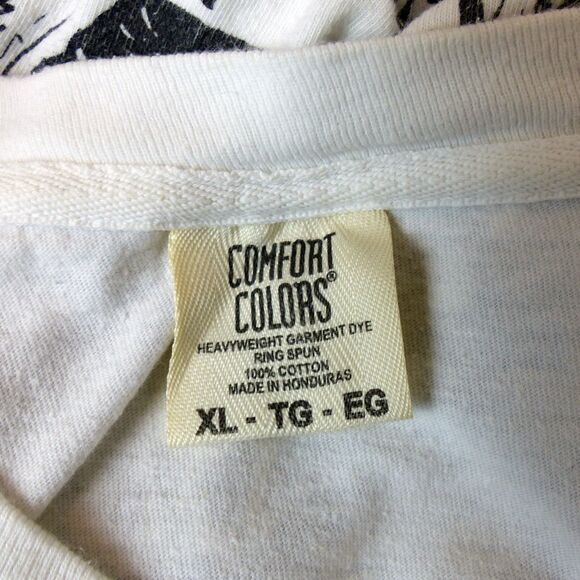 Party Day Monster Horror Band Graphic T Shirt Men XL White Cotton Comfort Colors - Picture 8 of 9